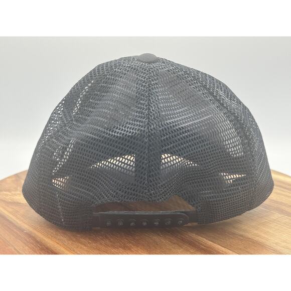 USS Louisville Hat Cap Snap Back Mesh Trucker Mens Navy USA Black Scrambled Eggs - Picture 4 of 11